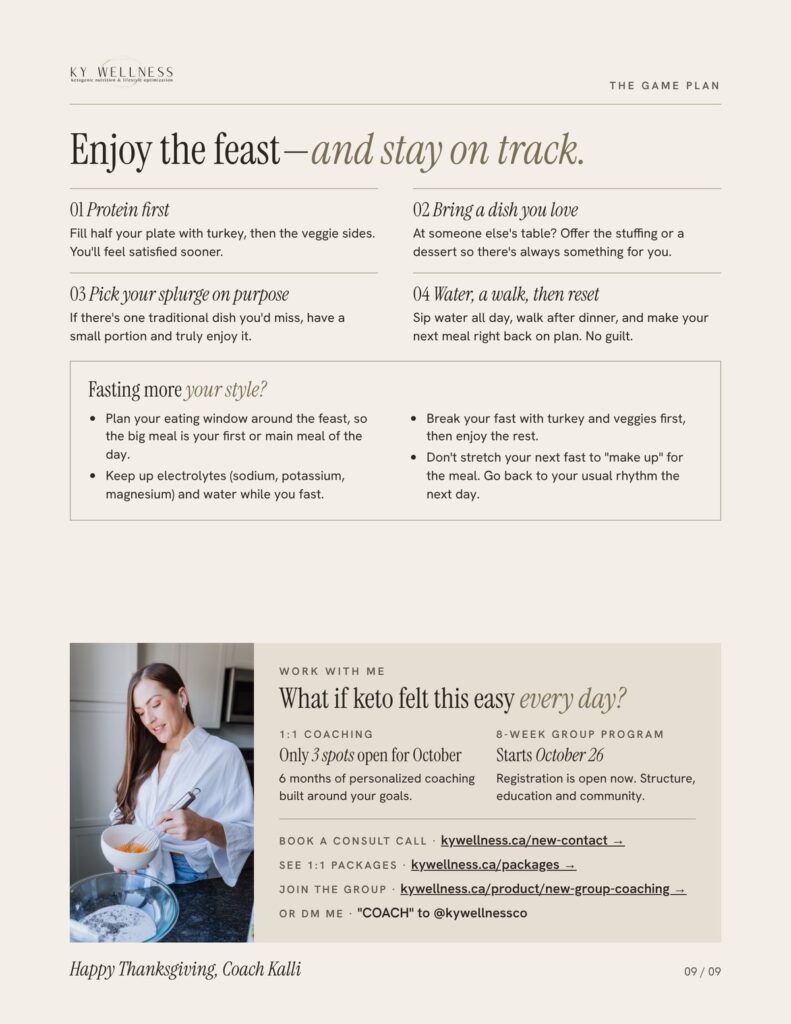 Keto Thanksgiving Guide Added Tips and Support